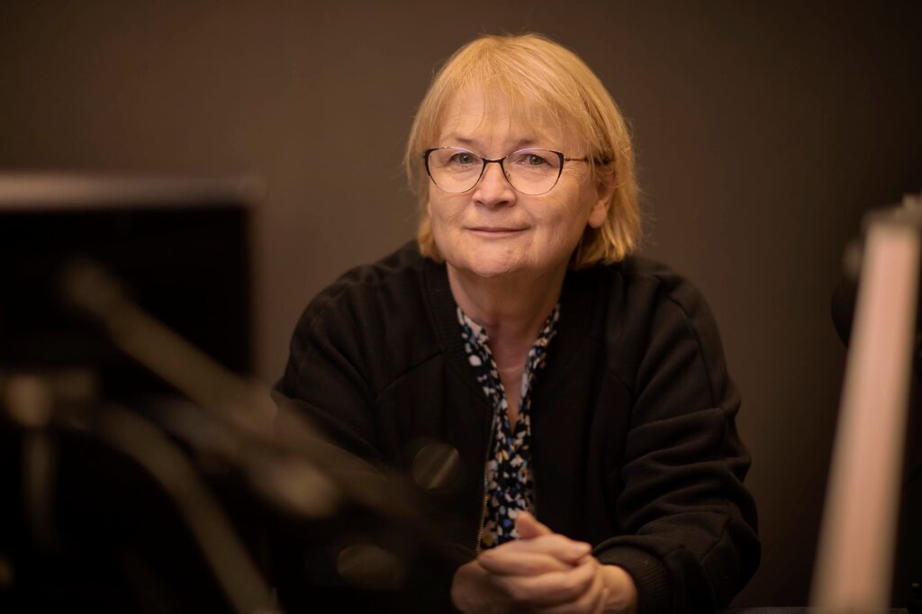 Kamila Piazza i Ewa Landowska w audycji radiowej pani Barbary Gawryluk.